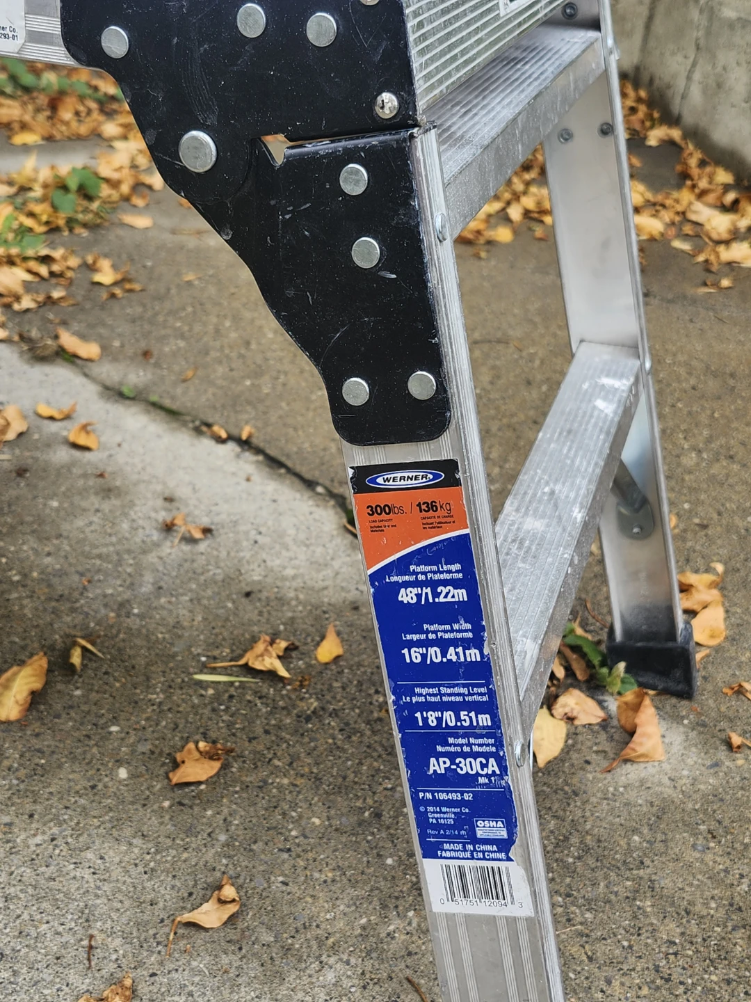 Werner Work Platform AP-30CA - photo 2