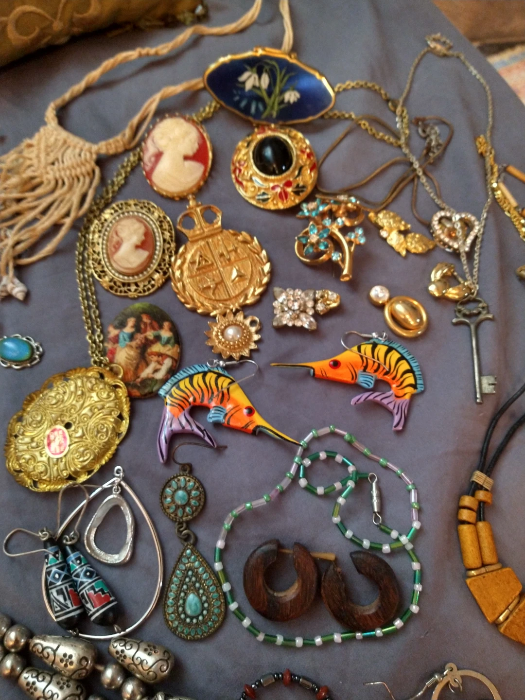 Assorted Vintage Costume Jewelry Collection