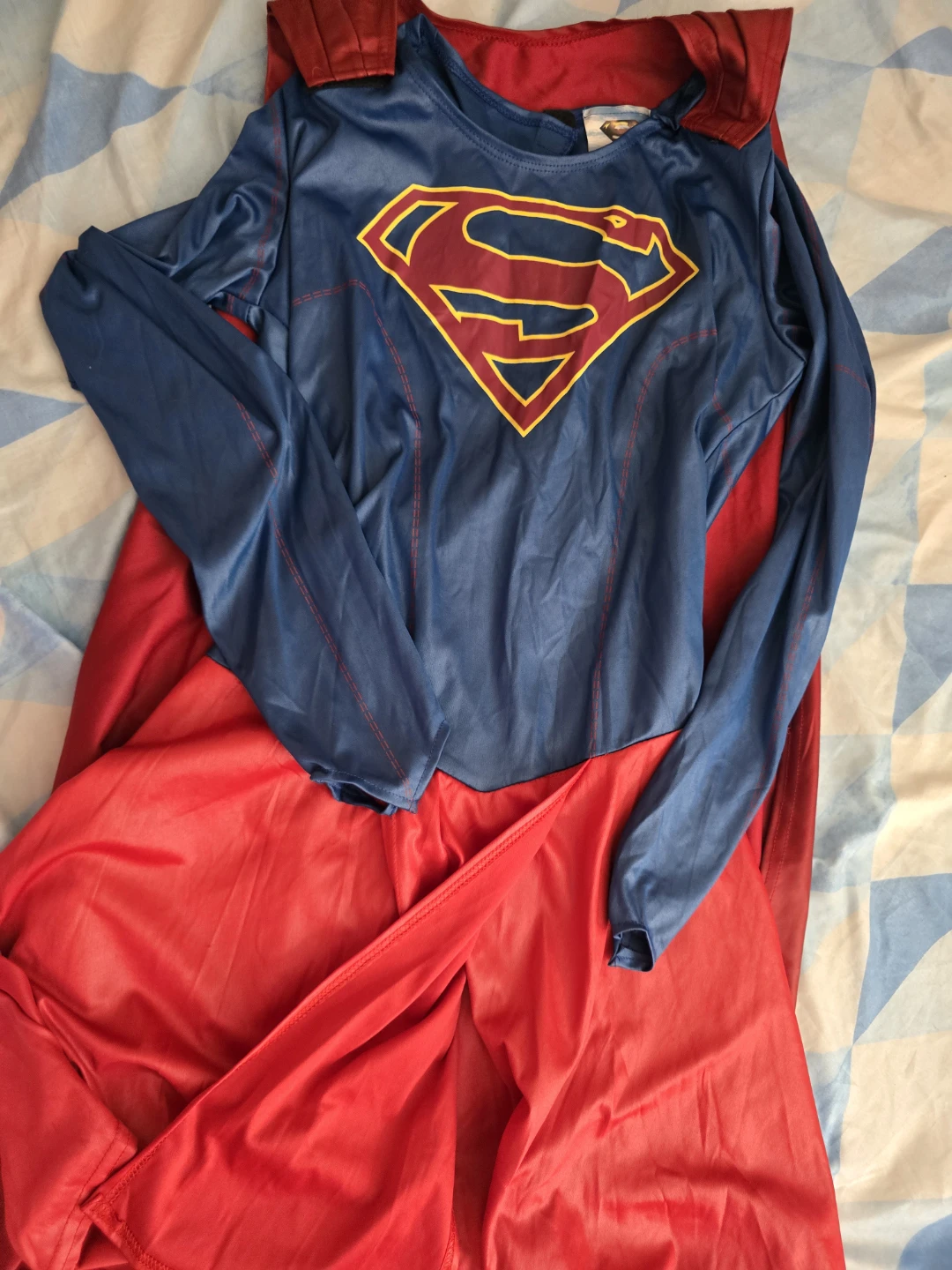 Supergirl Costume Dress with Cape Medium - photo 2