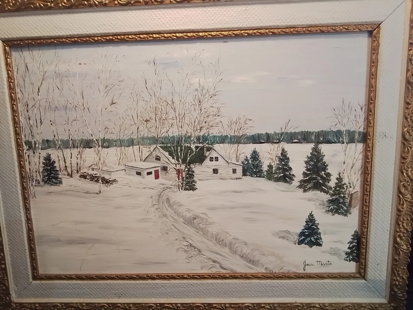 Jean Martin Winter Landscape Painting - photo 2