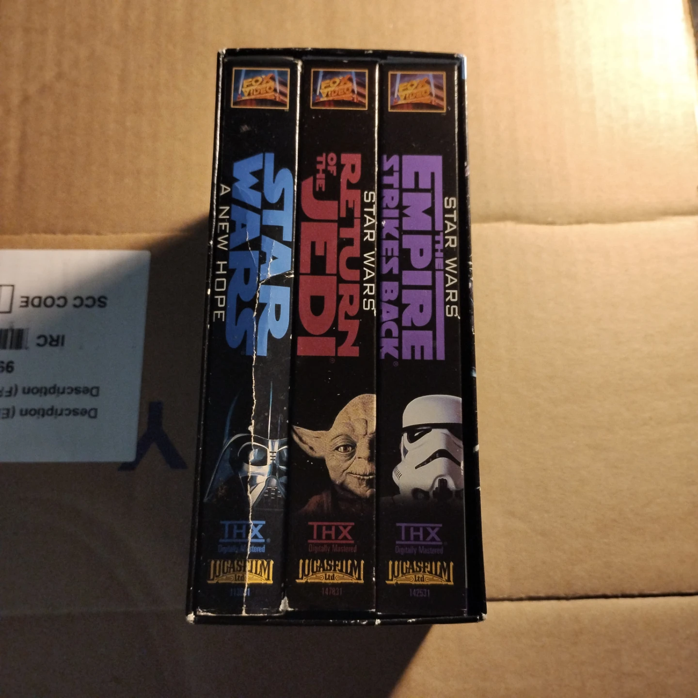 Star Wars Trilogy VHS Box Set - photo 2