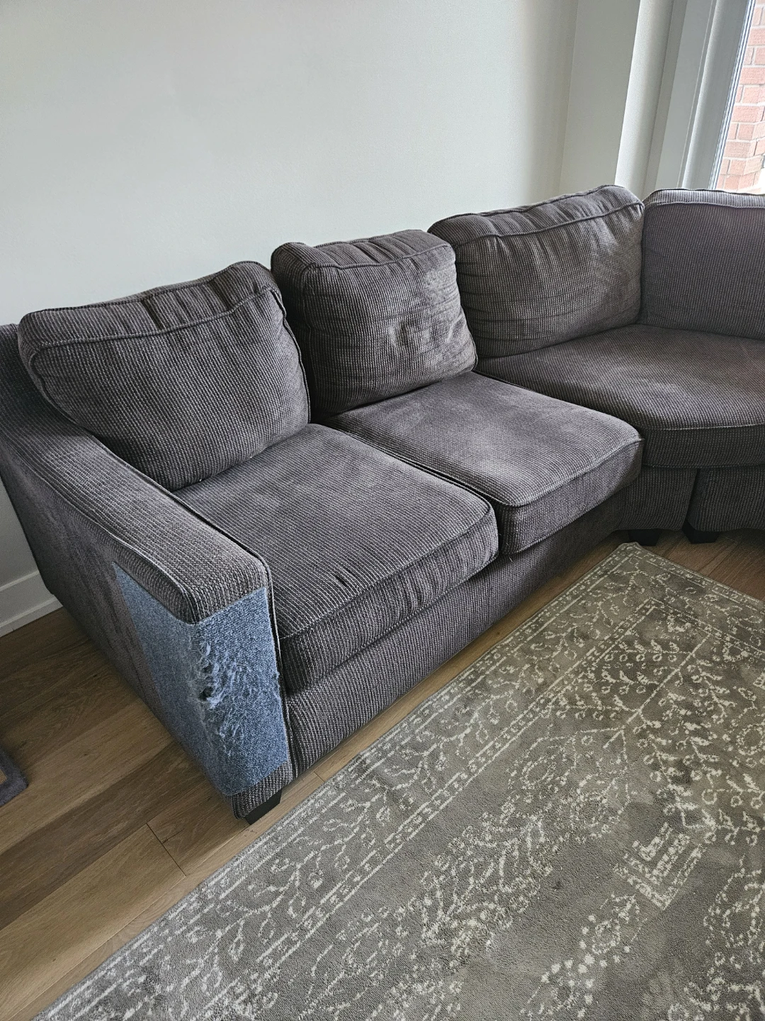 FREE Dark Grey Sectional Sofa - photo 2