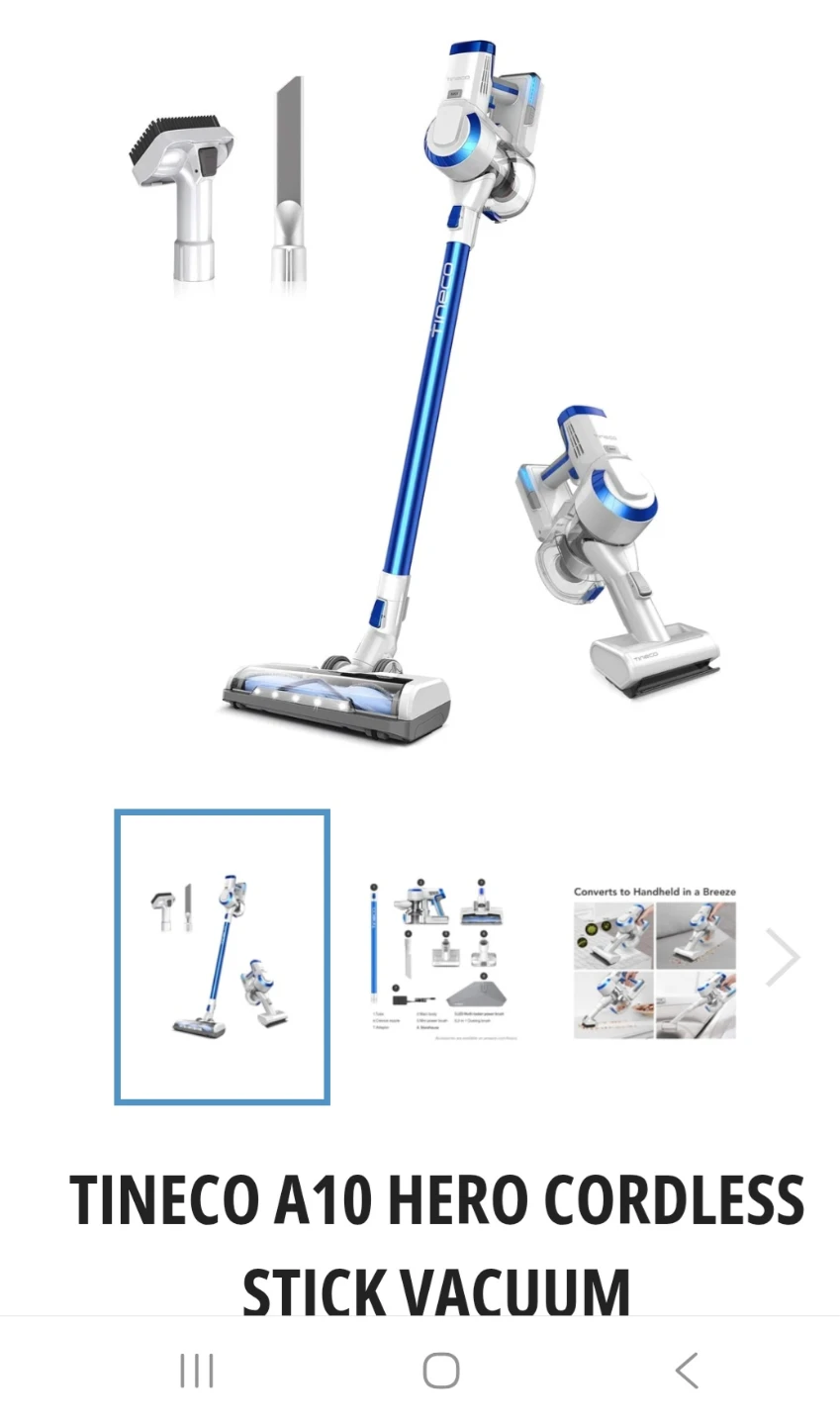 Tineco A10 Hero Cordless Stick Vacuum