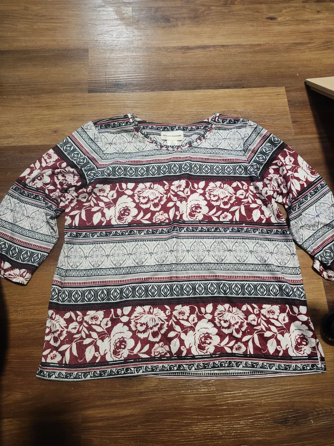 Alfred Dunner Floral Print Top