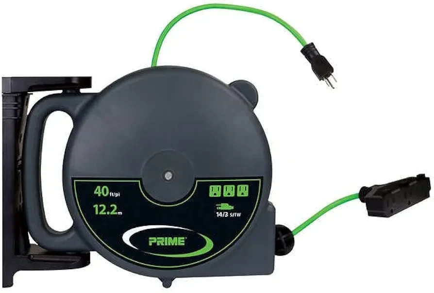 Prime Retractable Cord Reel - 40ft 12m - photo 3