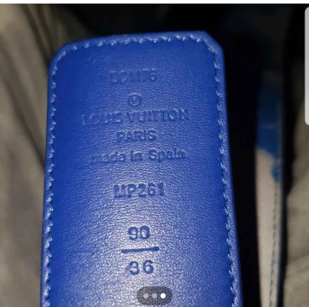 Louis Vuitton Cloud Print Belt Size 90/36 - photo 2