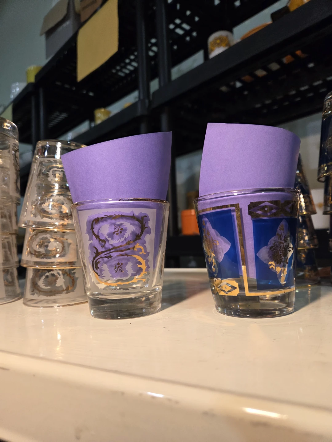 Vintage Decorated Drinking Glasses - Set of 16 - photo 4