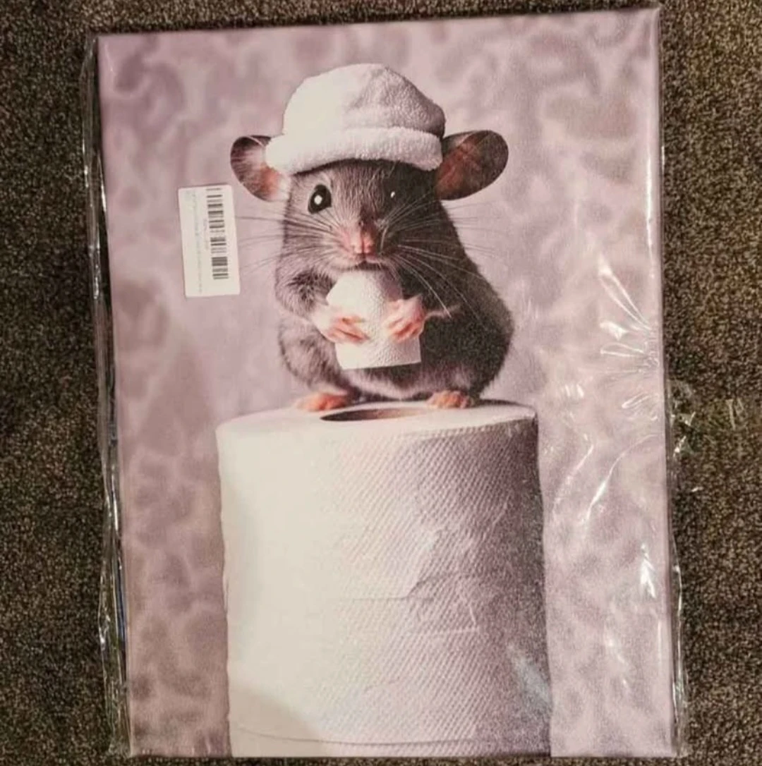 Animal Bathroom Canvas Art - photo 2