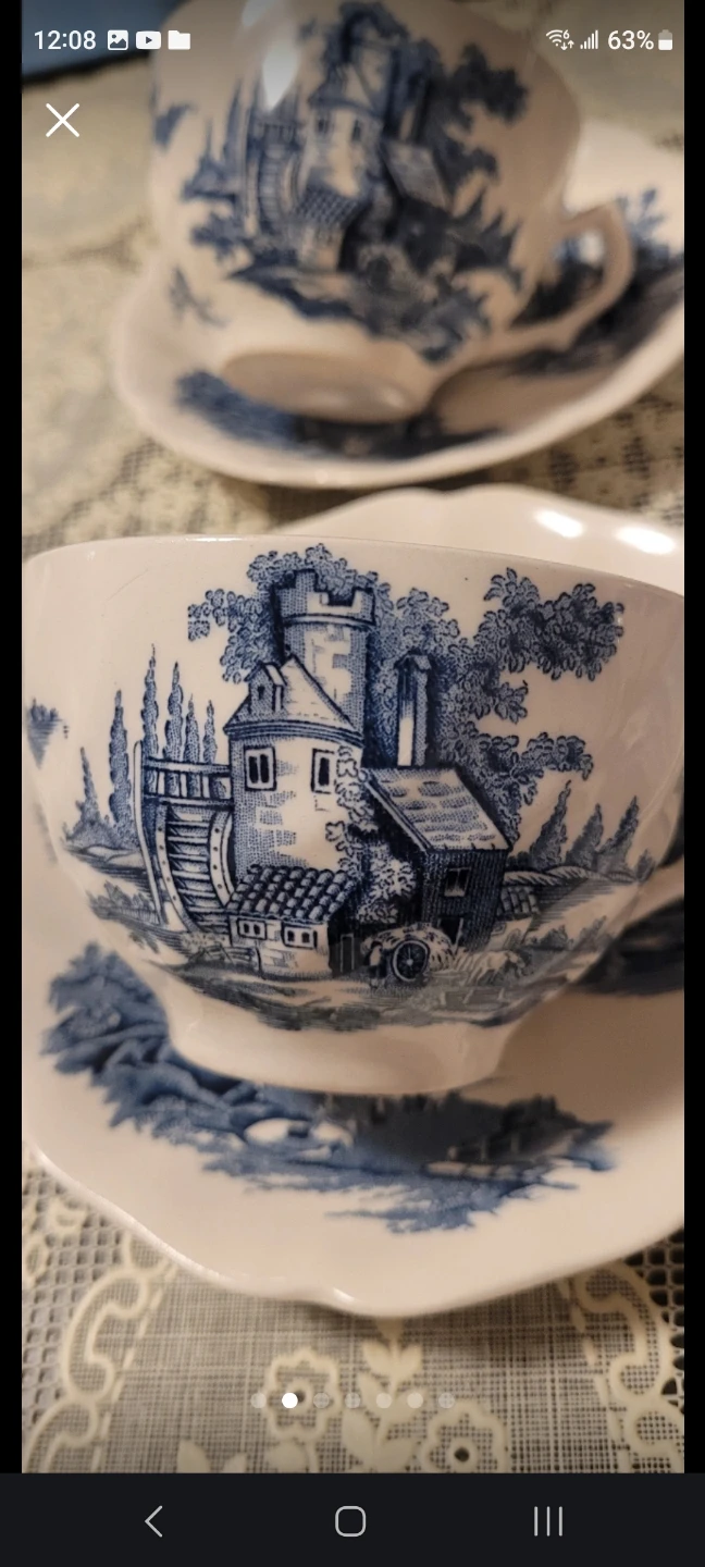 Johnson Bros The Old Mill Tea Cup and Saucer Set - photo 2