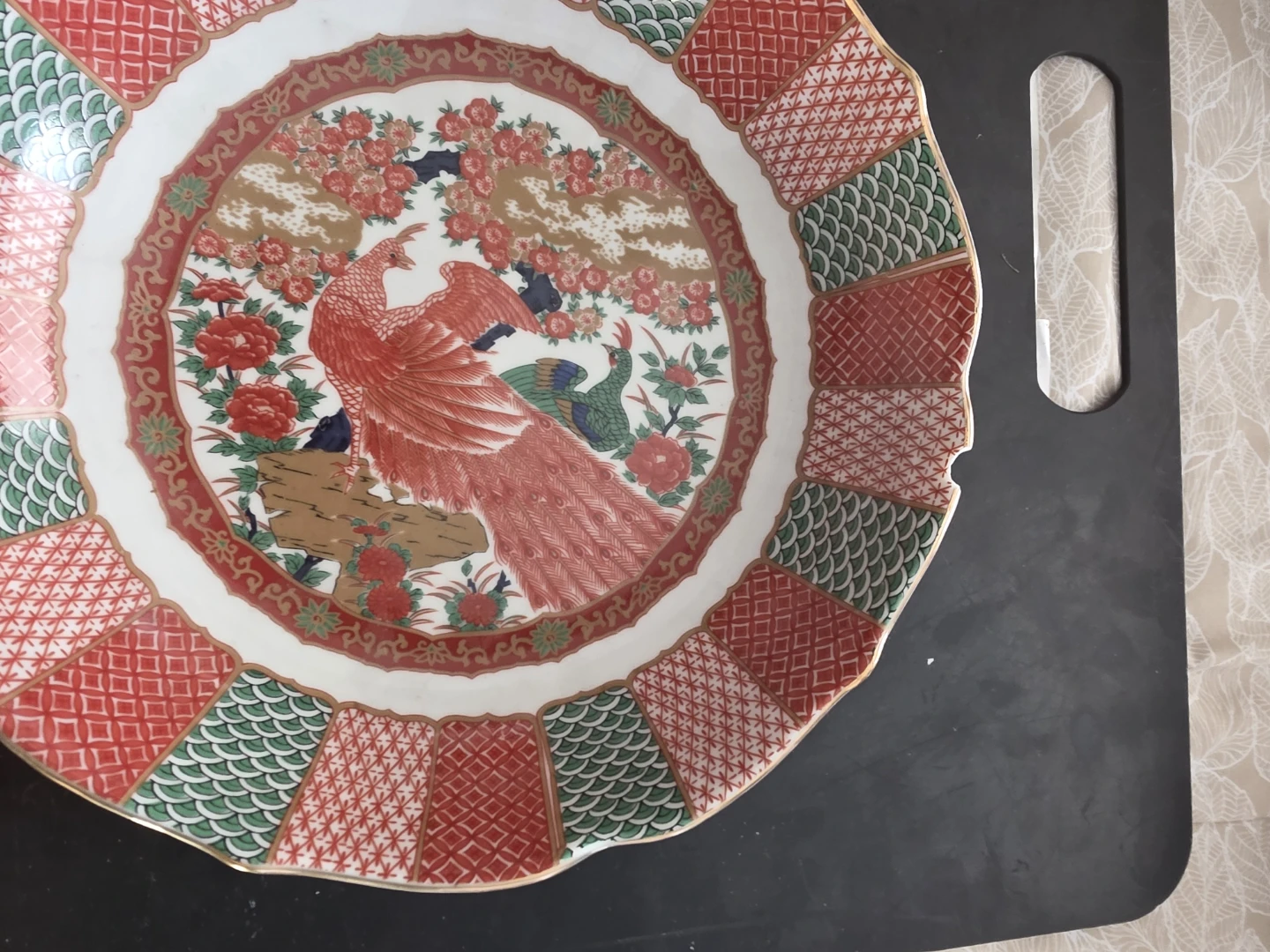 Vintage Japanese Imari  9 3/4" Porcelain Decorative Plate - photo 3