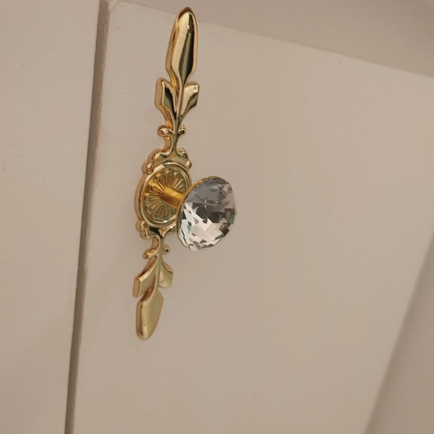 Gold and Crystal Decorative Drawer Pull 2 for $10 - photo 2