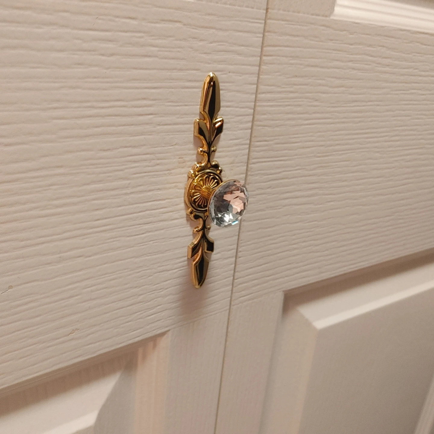 Gold and Crystal Decorative Drawer Pull 2 for $10 - photo 3