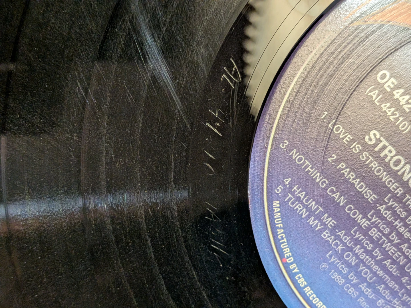 Sade – Stronger Than Pride 1988 Vinyl LP - photo 4