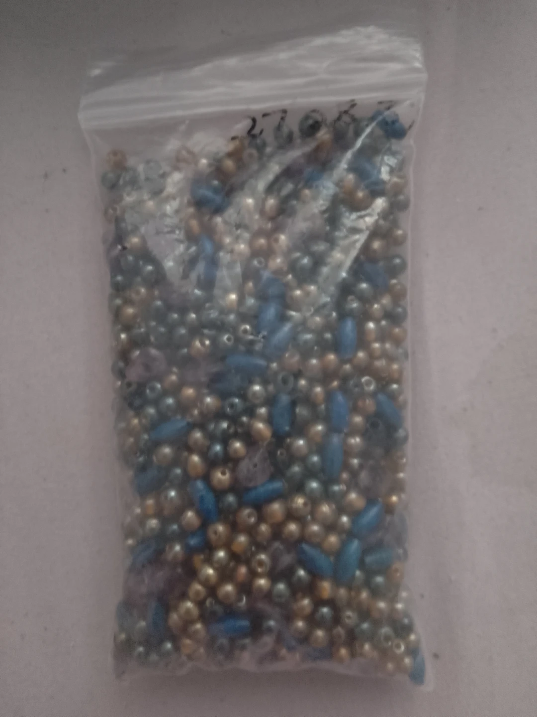 Assorted Blue and Gold Craft Beads 🏈