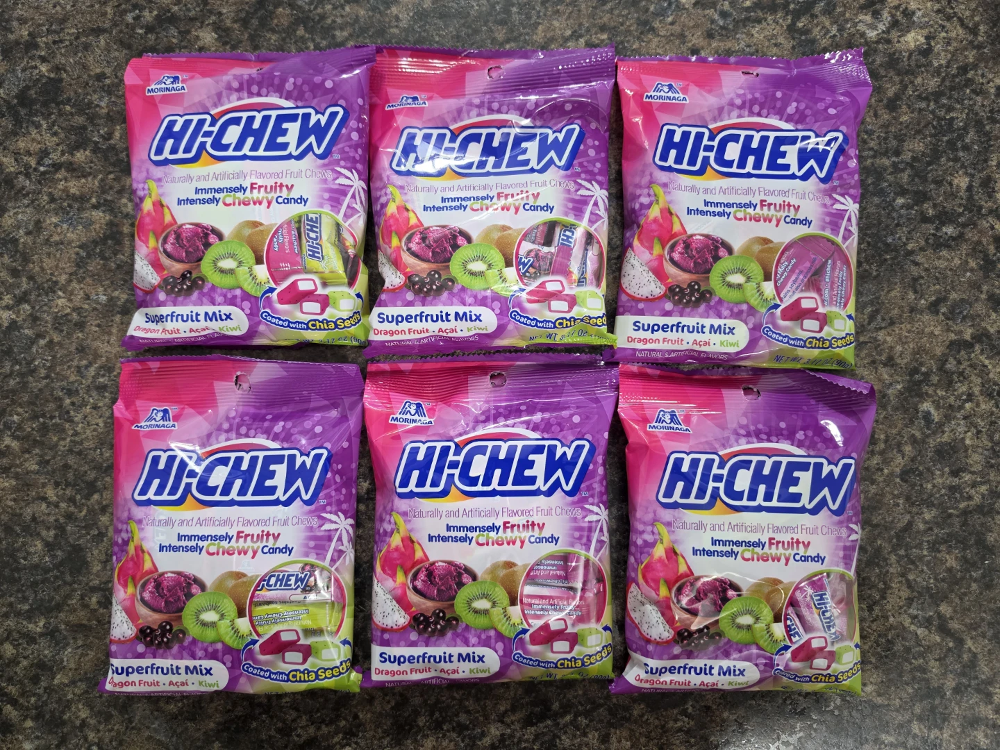 6 × Hi-Chew Superfruit Mix 3.17oz each