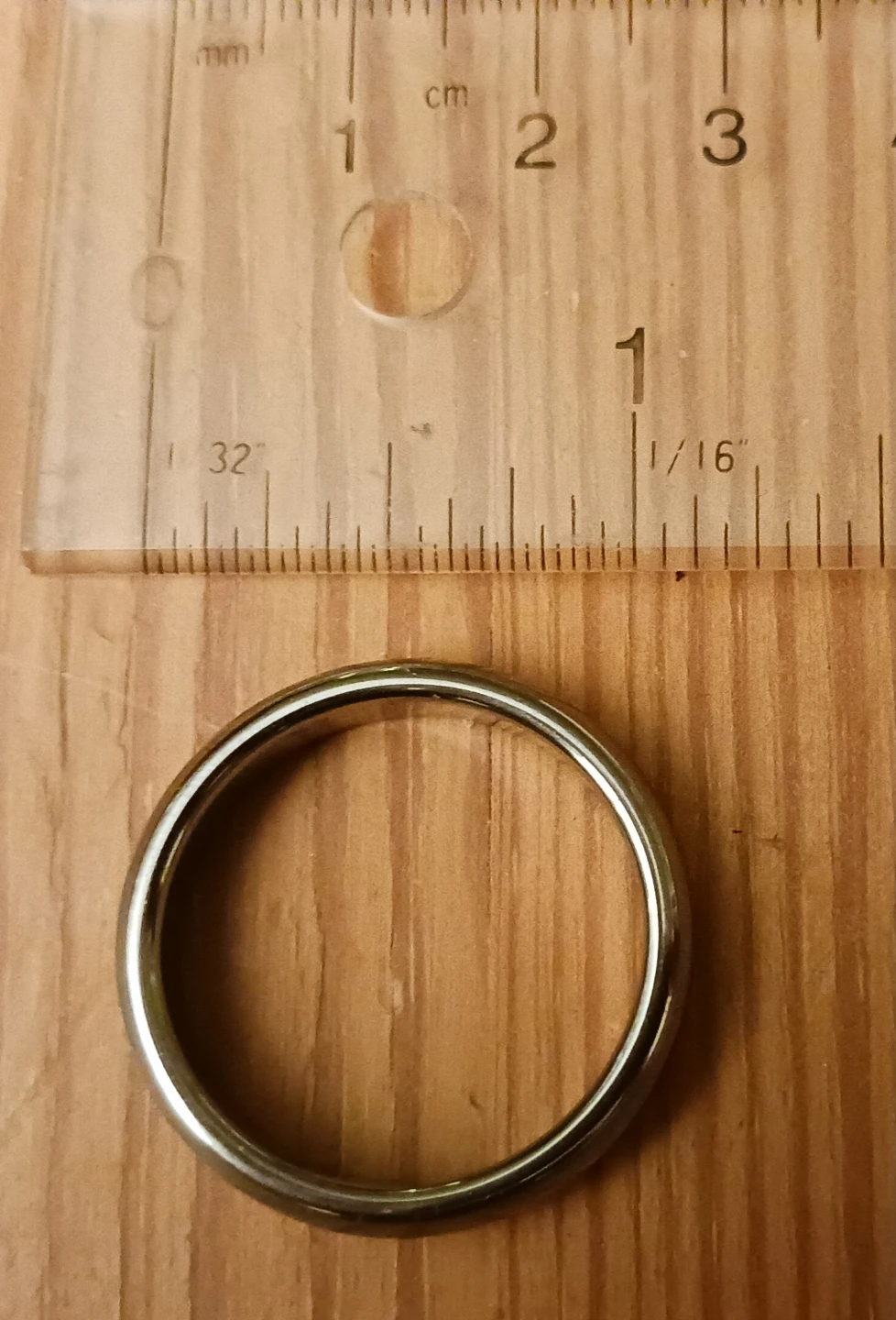Gentlemen TUNGSTEN Silver-Tone Band Ring Size 13