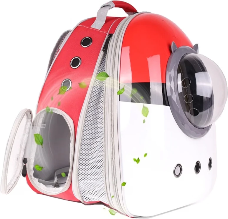 Pokeball Style Pet Travel Backpack - up to 20 lb