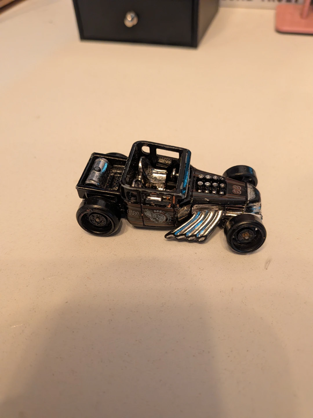 Hot Wheels Bone Shaker Black Toy Car - photo 3