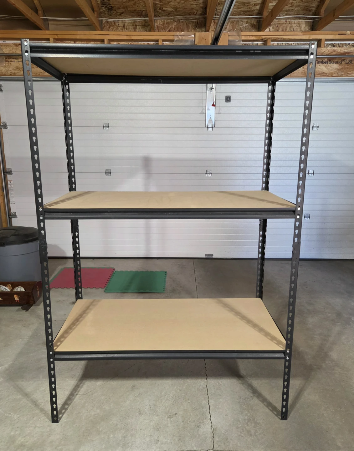 Black Steel Storage Shelving Unit