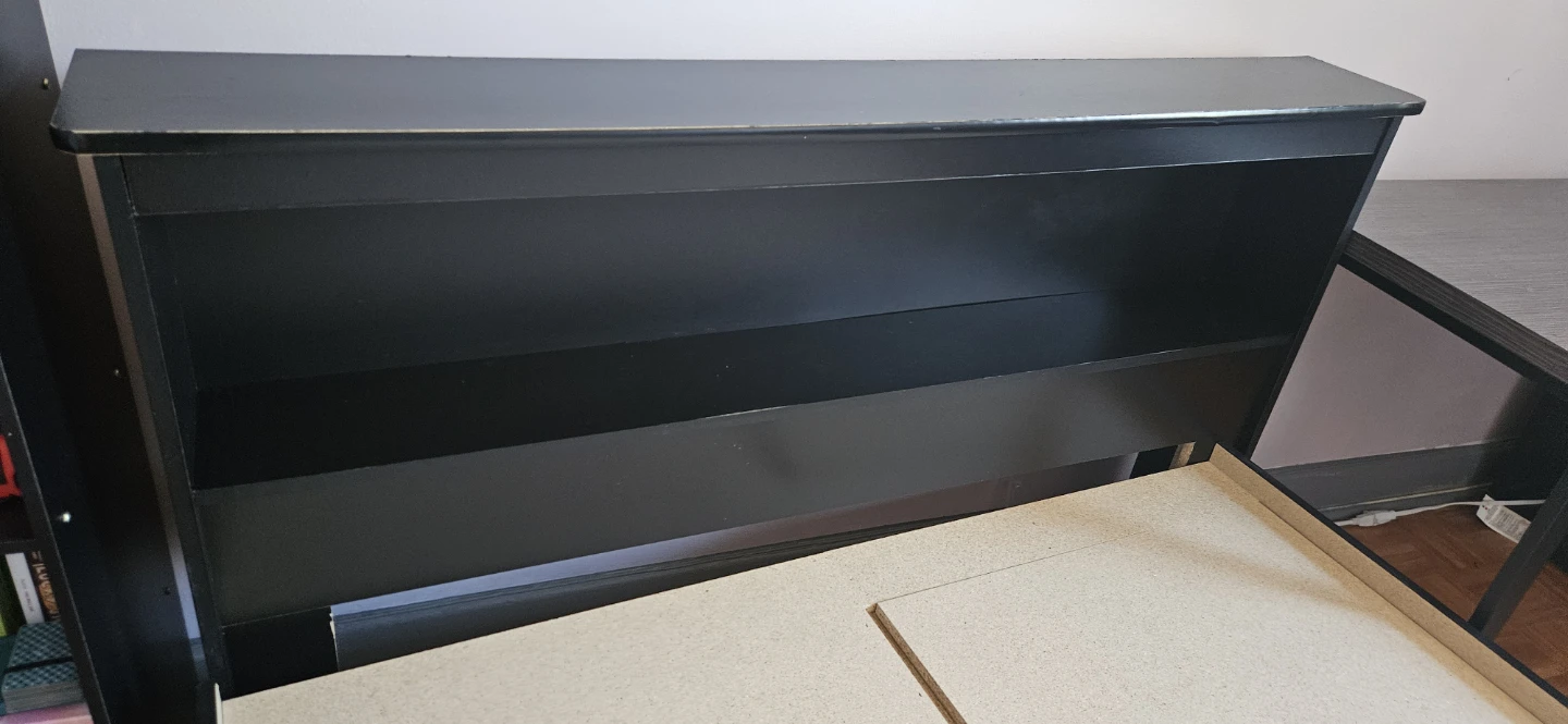 FREE Dark Brown Double Bed Frame with Mattress - photo 4