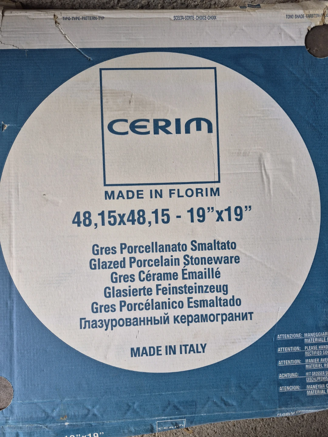 Cerim Glazed Porcelain Stoneware 19"x19"