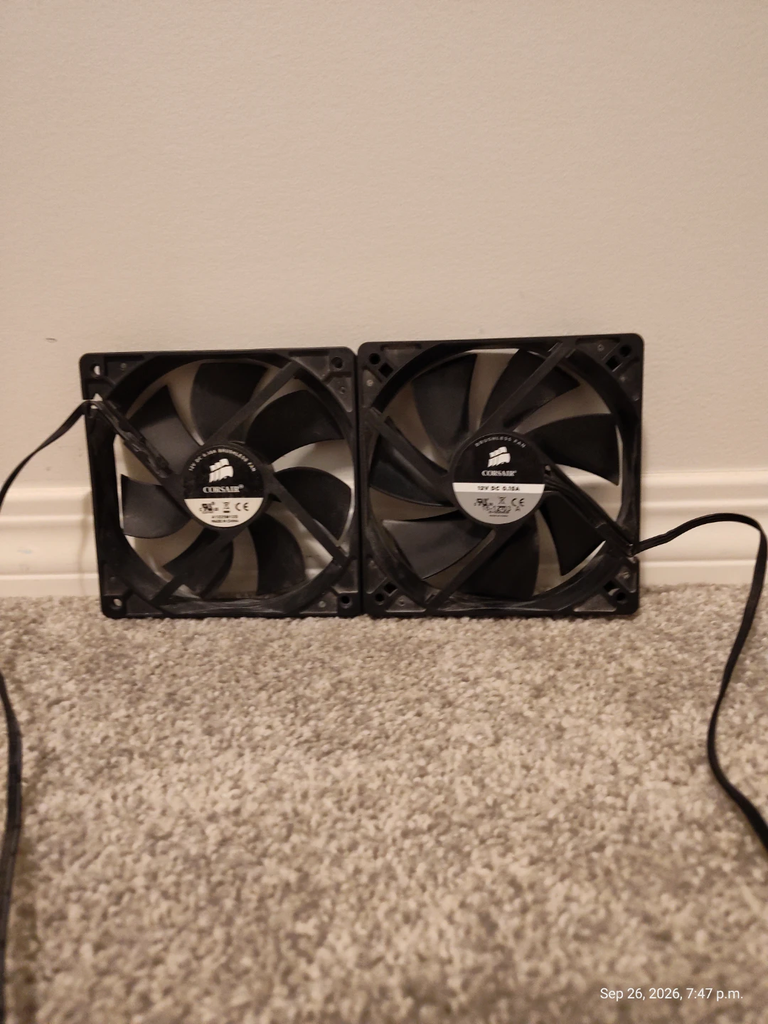 Two or one corsair 120mm Case Fans