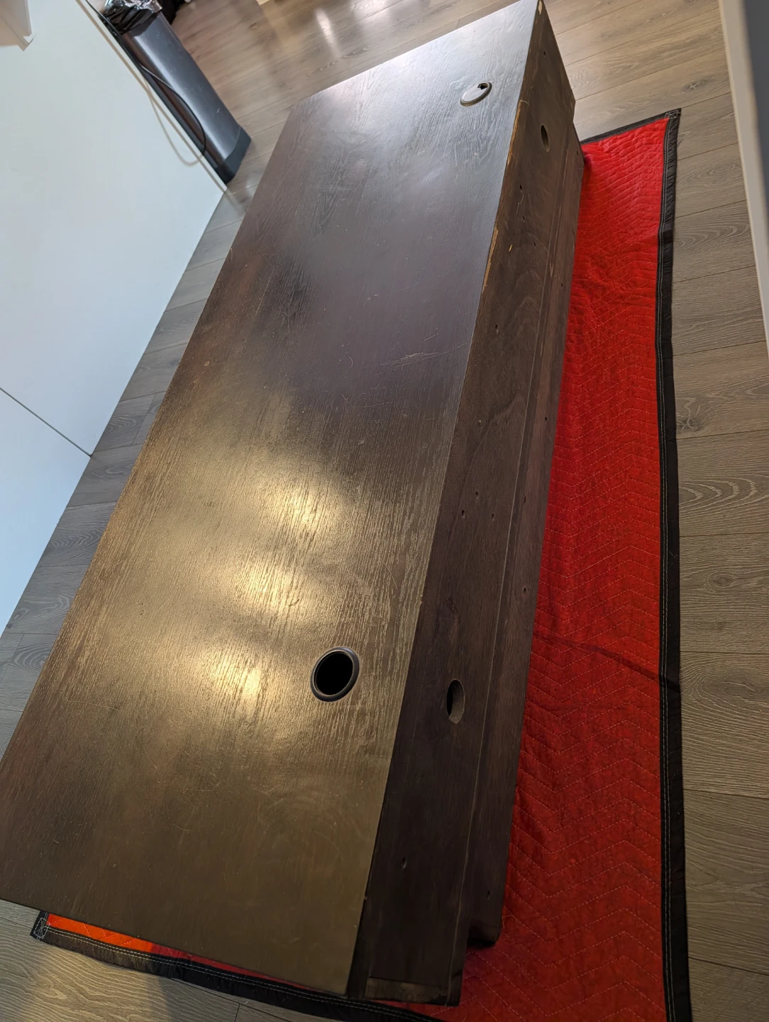 Dark Brown Media Console TV Stand - photo 2