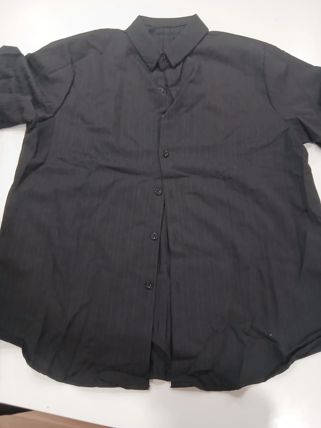 Black Two-Piece Matching Shirt and Pants Set Large - photo 2