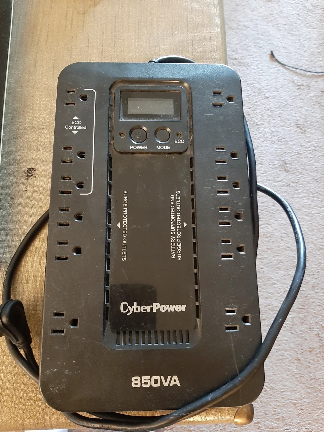 CyberPower 850VA UPS Battery Backup