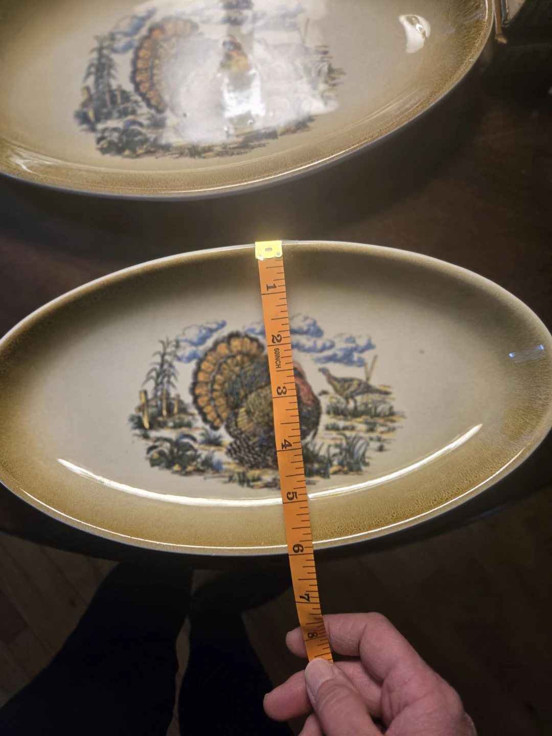 2 Vintage VARM (Made in Italy) Ceramic  Serving Platters - photo 4