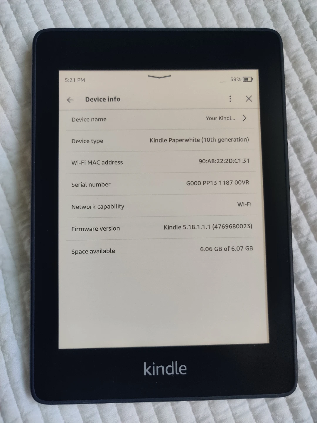 Kindle Paperwhite 10th Gen (8 GB) - photo 2