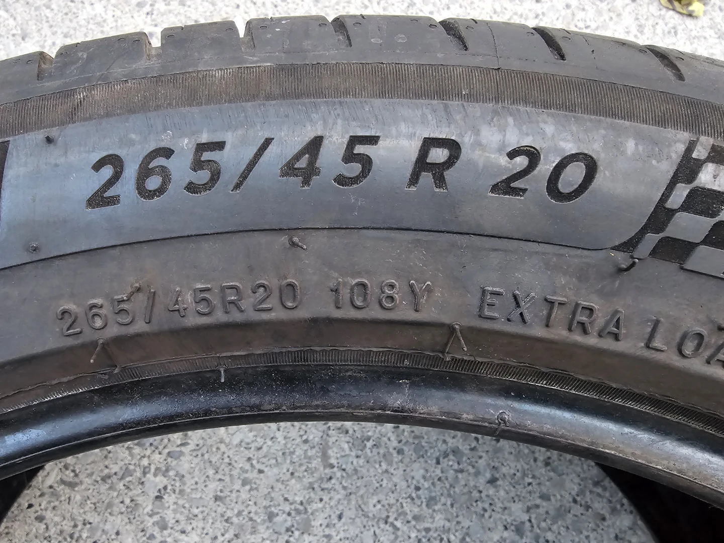 265/45 R20 SUMMER TIRES ( 2 ONLY ) - photo 2