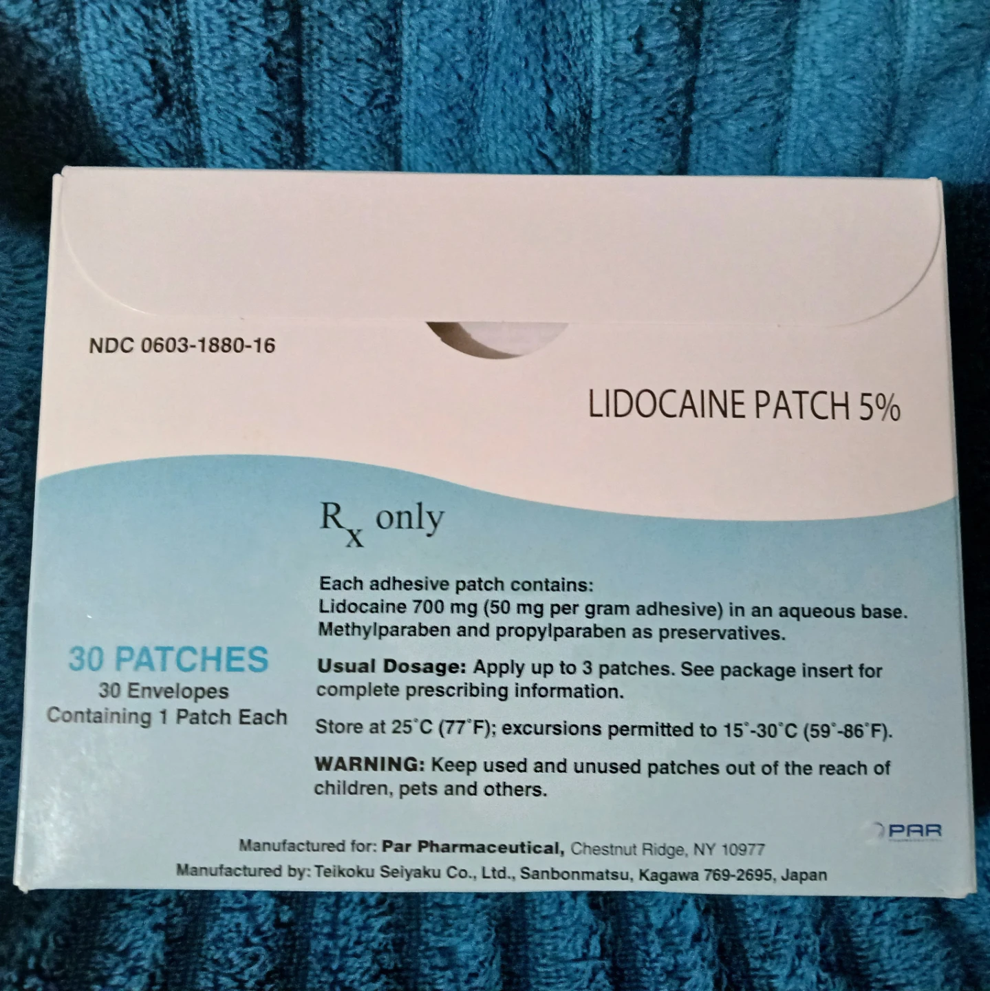 Lidocaine Patch 5% - 30 Patches 🏈