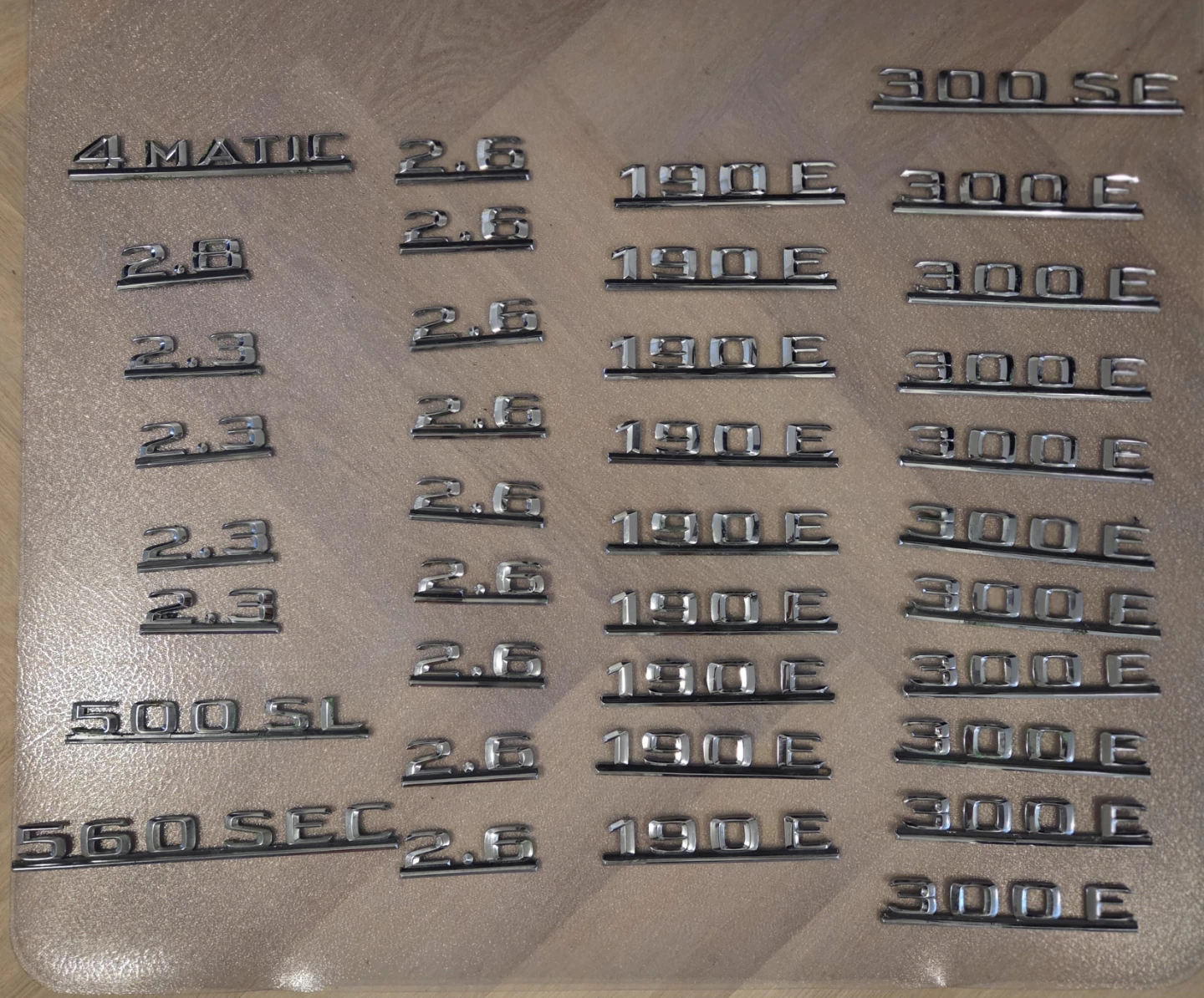 Mercedes-Benz Chrome Trunk Emblems