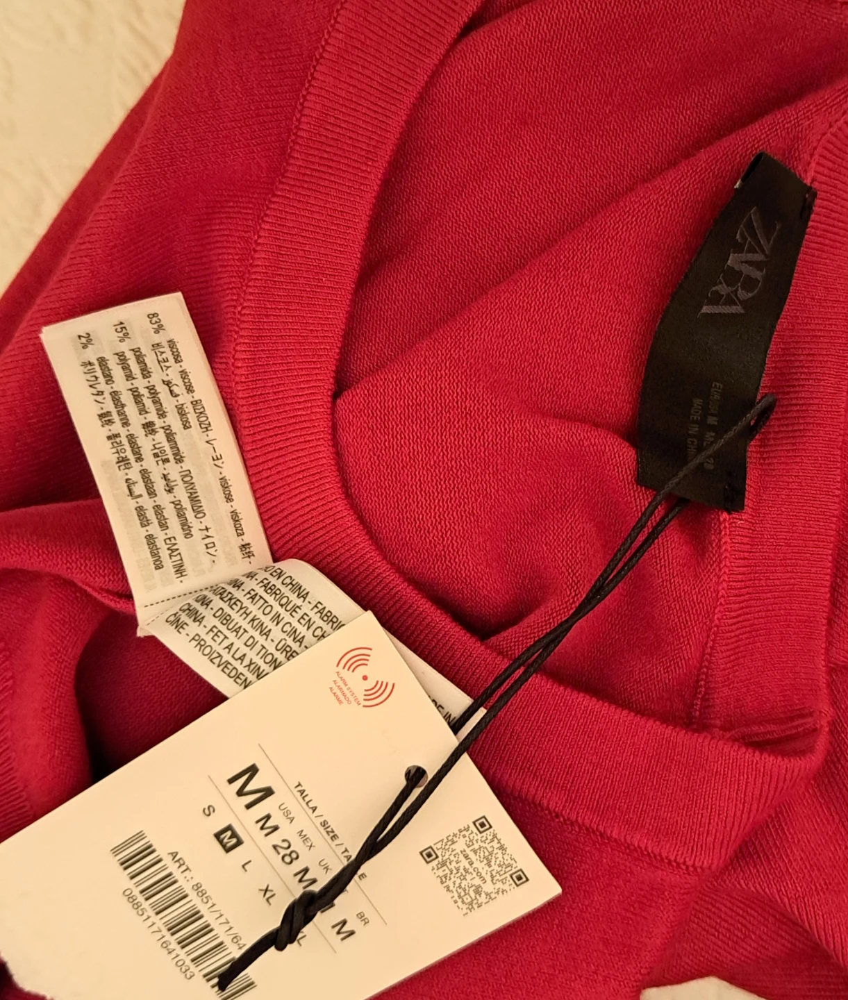 Zara Red Long Sleeve Sweater - photo 2
