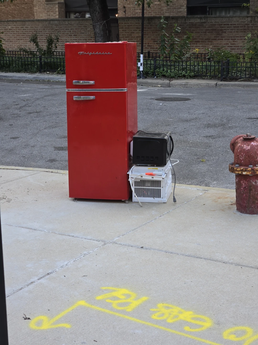 Antique Frigidaire Red Refrigerator