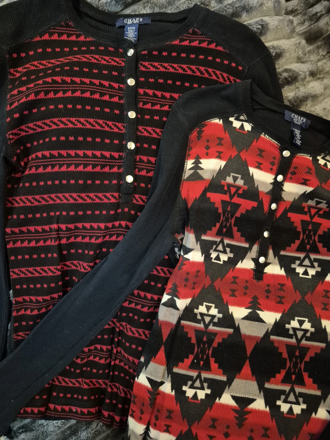 Chaps Petite Long-Sleeve Henley - photo 4