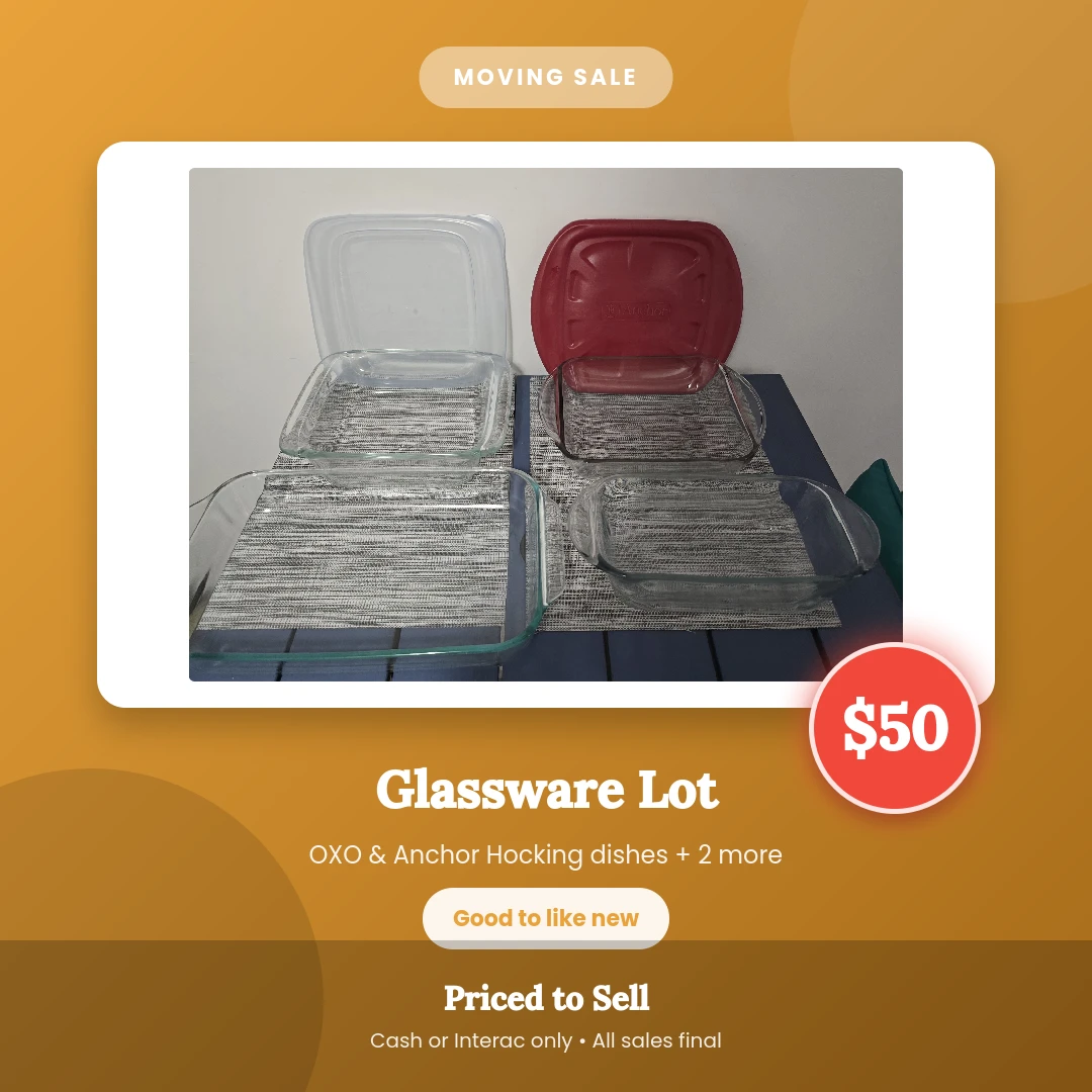 Glass Baking Dish Set