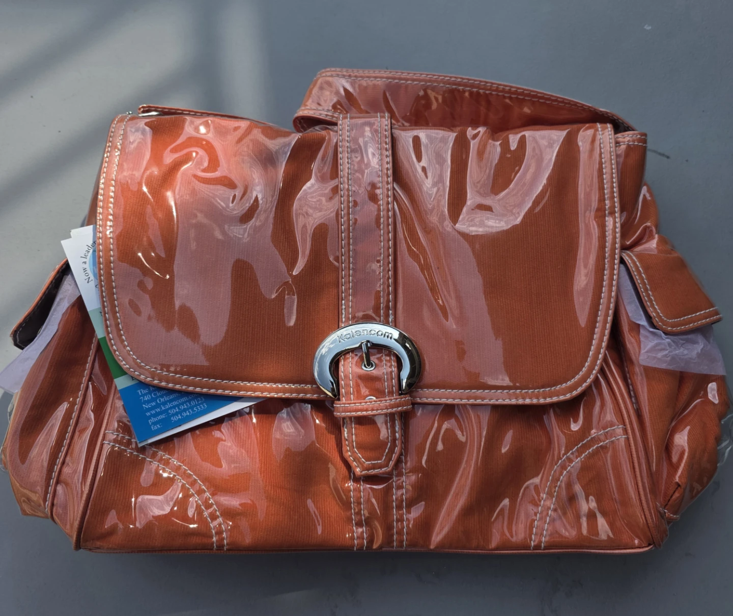 Kalenncom Laminated Buckle Diaper Bag