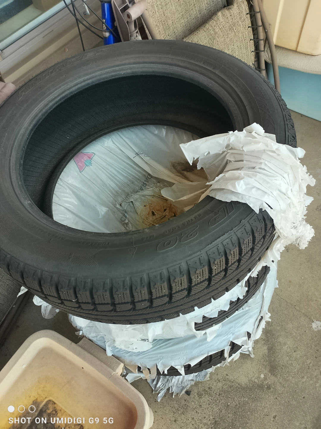 Snow tires 215/55/17.  4 tires - photo 5