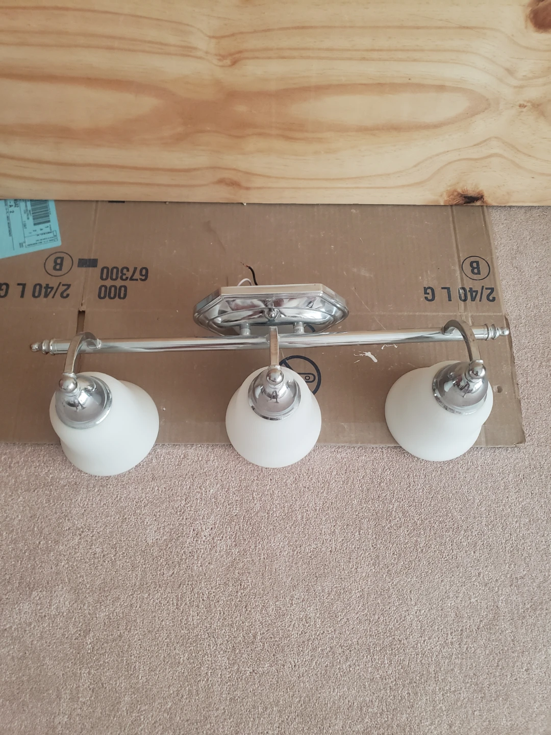 3-Light Chrome Vanity Fixture - photo 2