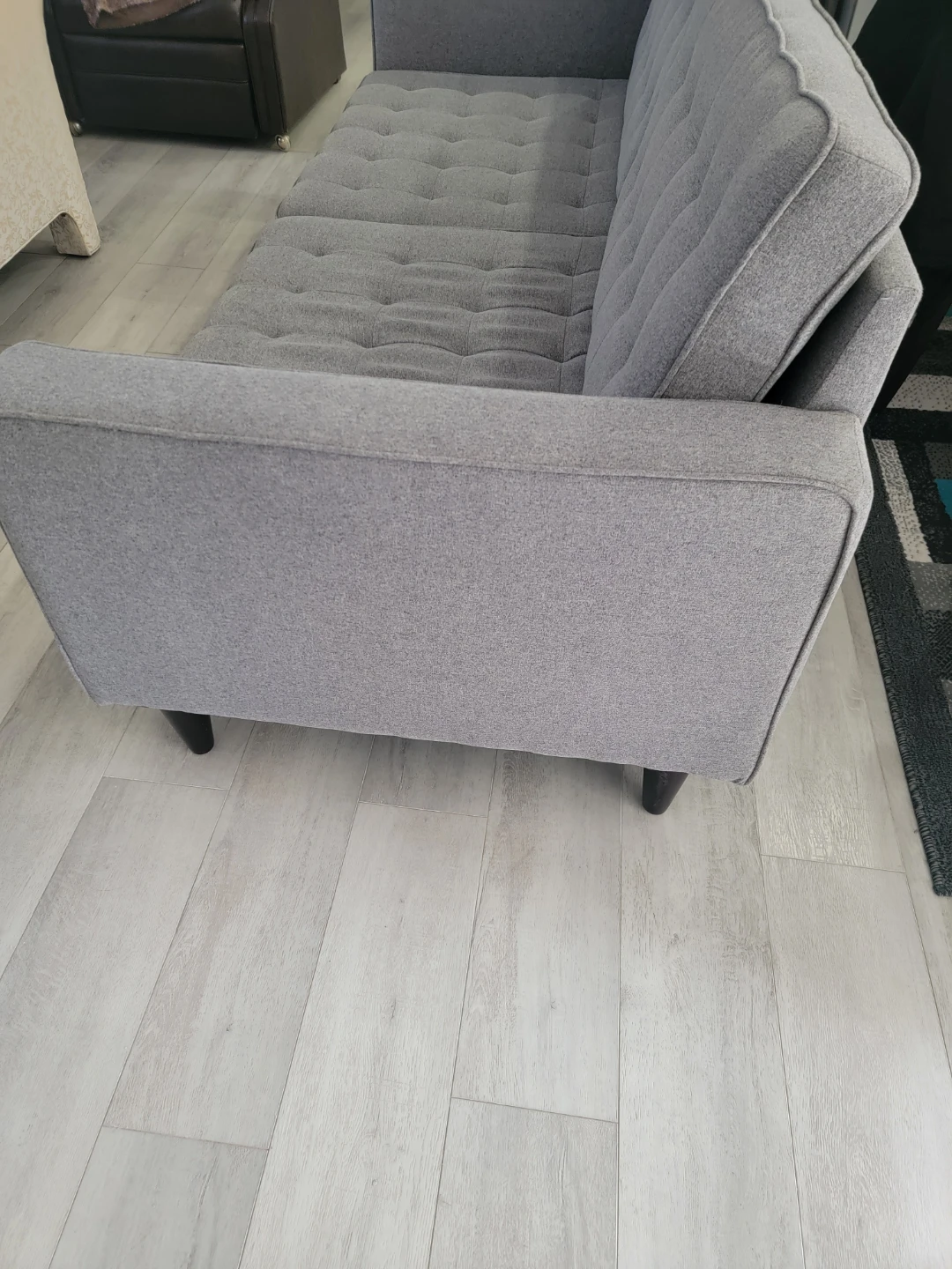 Grey Mid-Century Modern Sofa - photo 4