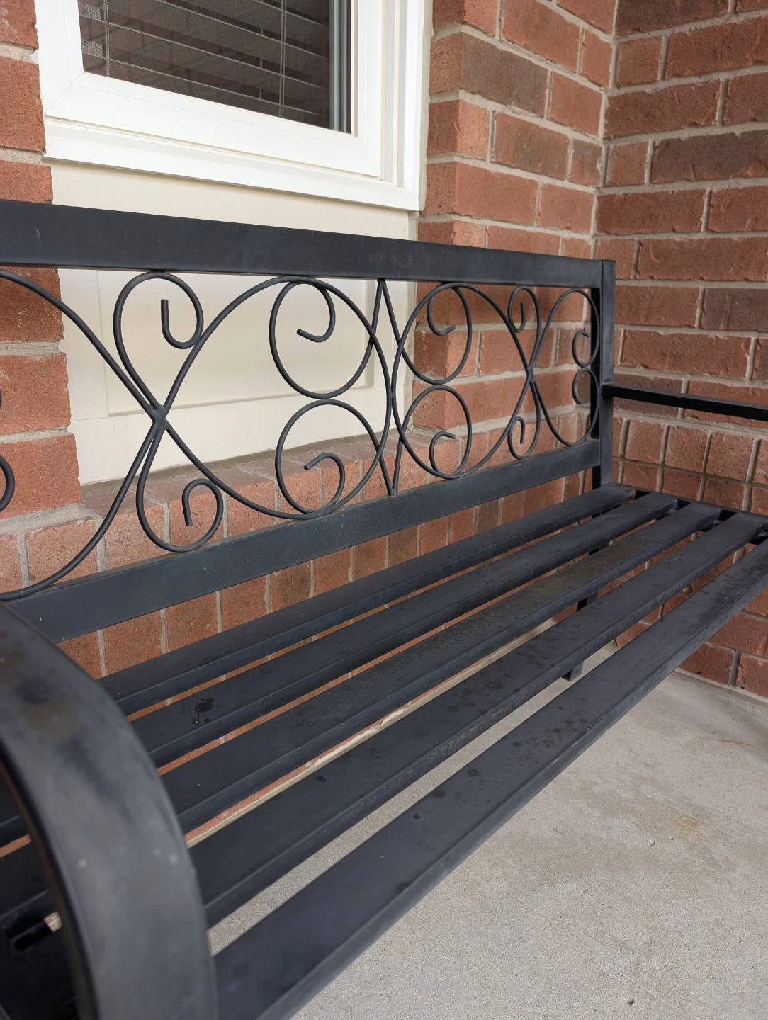 METAL PORCH BENCH - photo 3