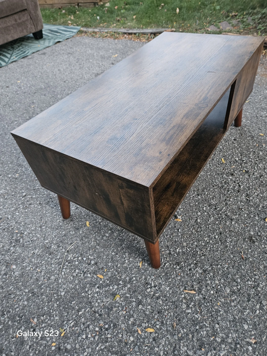 Mid-century modern style wood coffee table - photo 3