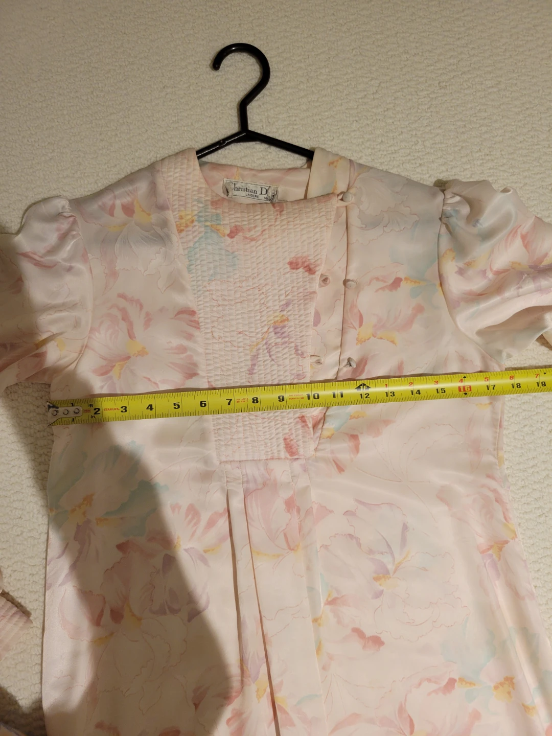Vintage Christian Dior Lingerie Floral Nightgown - photo 2