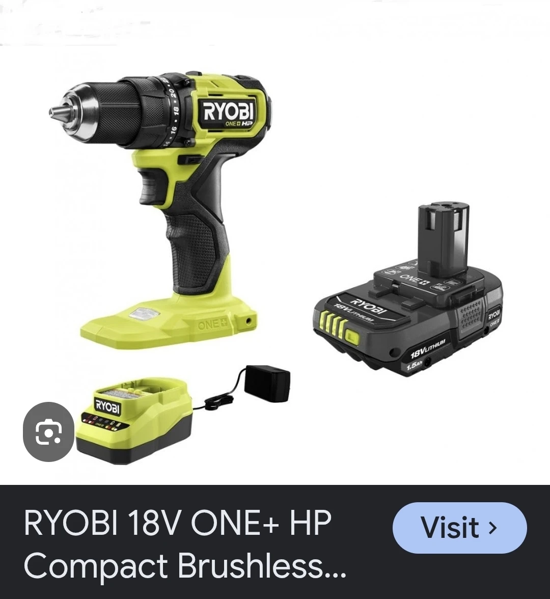 Ryobi 18V ONE+ 1/2-inch Drill/Driver Kit