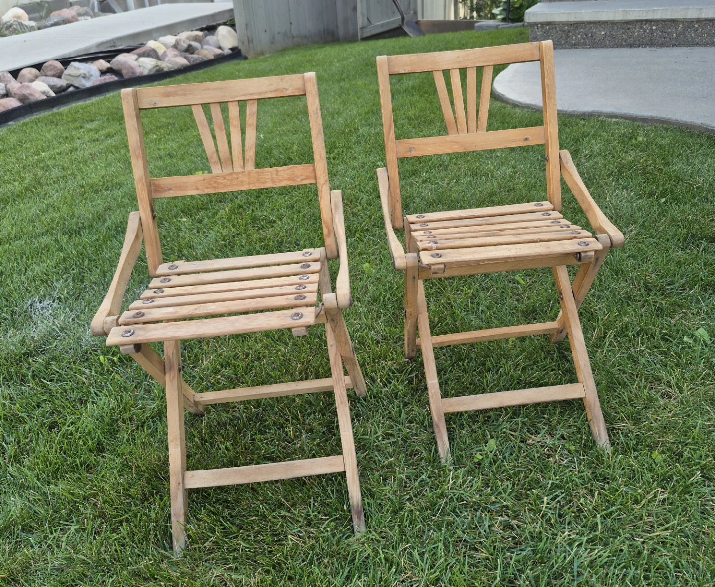 Vintage Wooden Folding Chair - photo 2