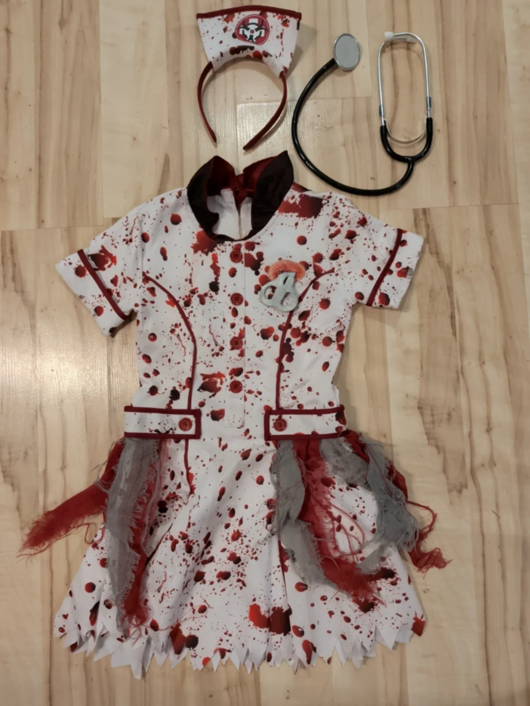 Zombie Nurse Costume Child - photo 2
