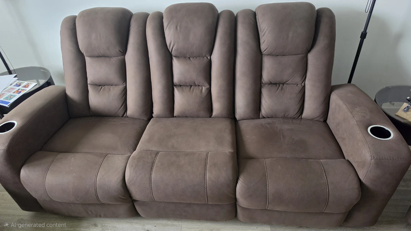 Brown Reclining Sofa and Chair Set