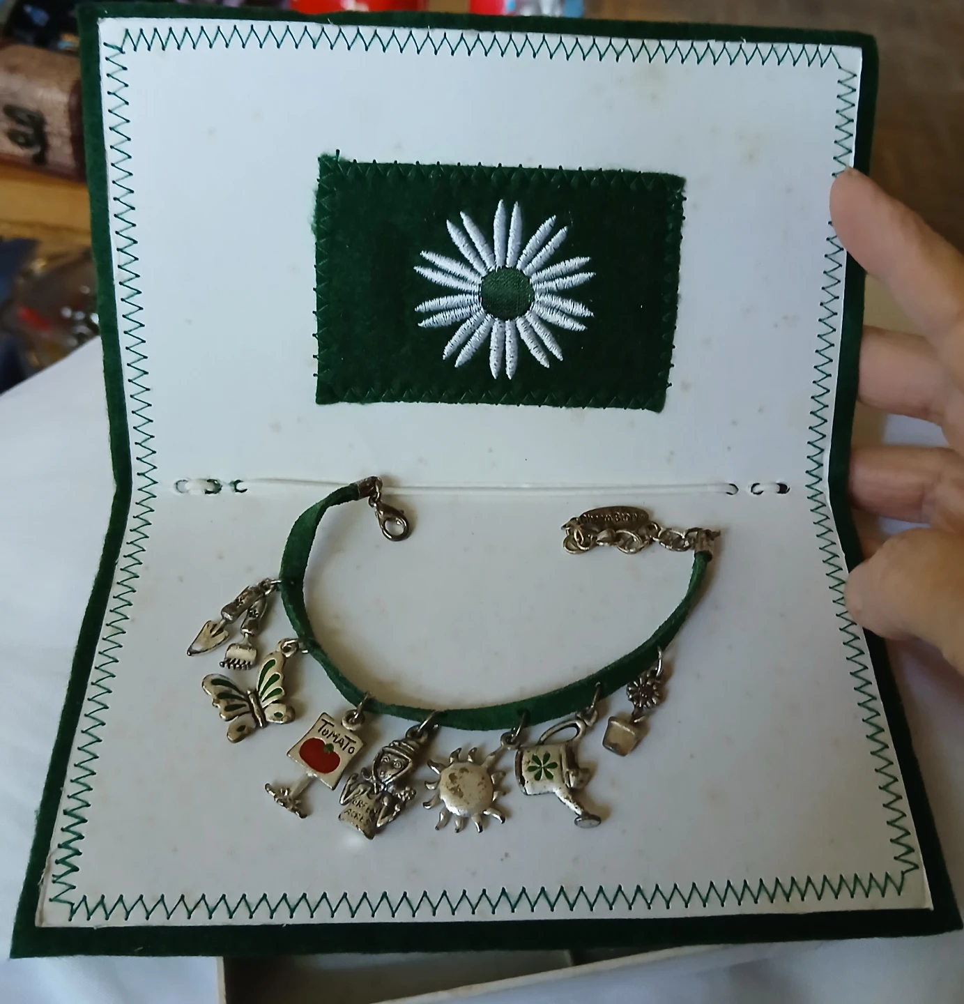 Charm Story Green Thumb Charm Bracelet